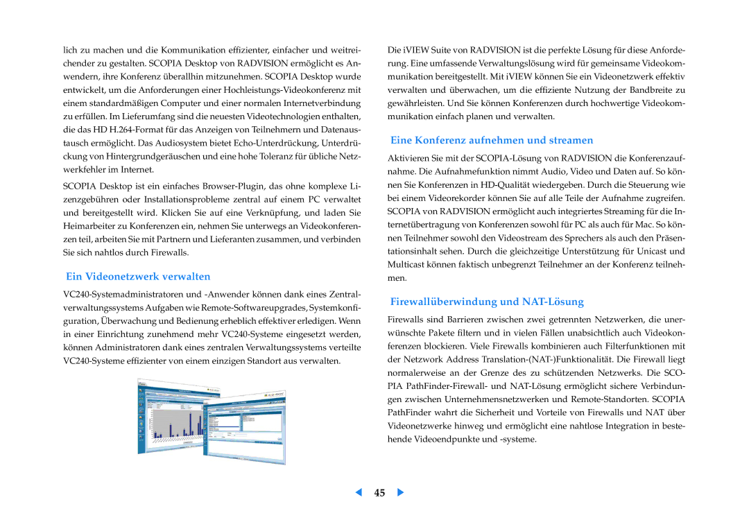 Samsung LF24VPNLB/EN manual Ein Videonetzwerk verwalten, Eine Konferenz aufnehmen und streamen 