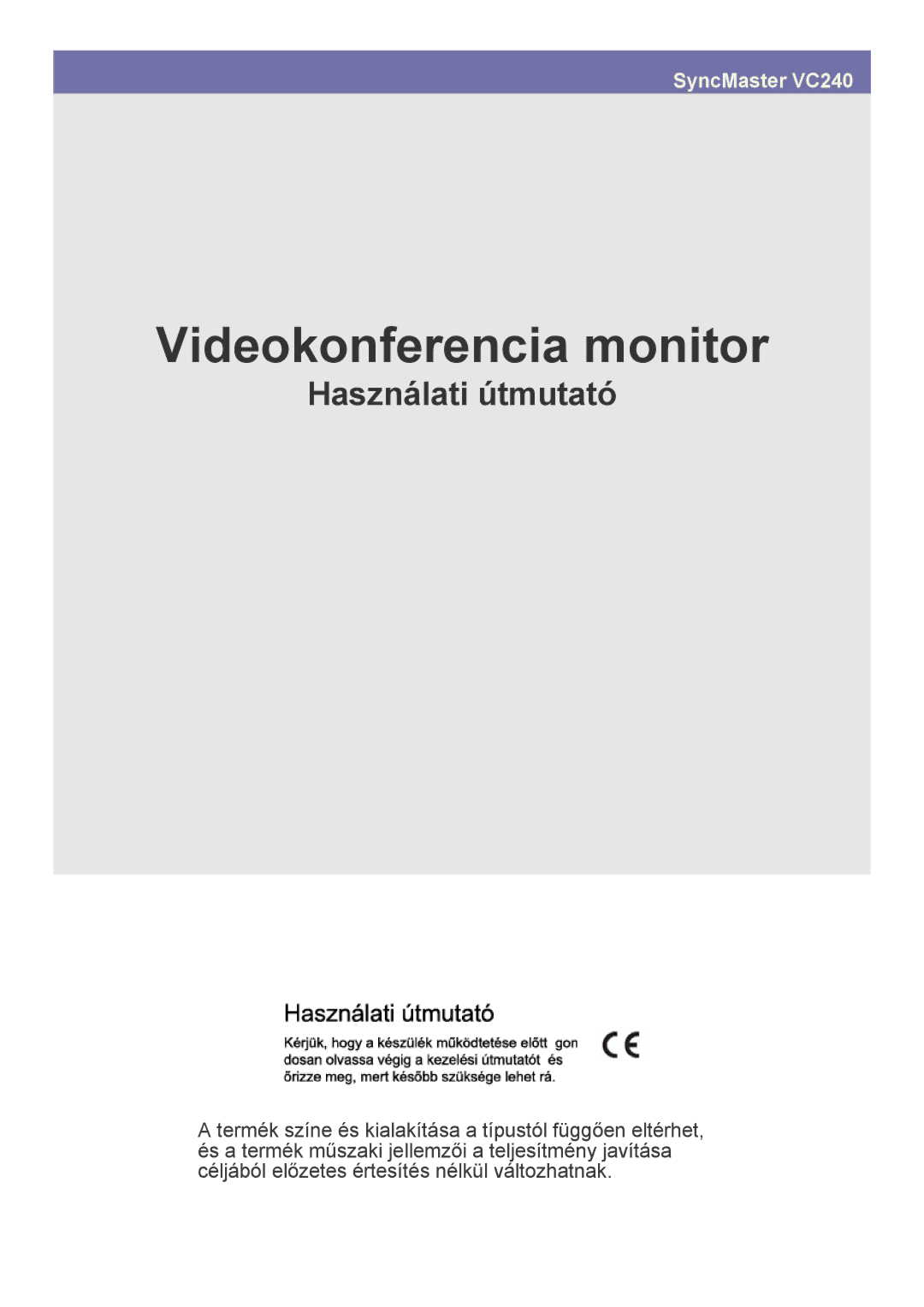 Samsung LF24VPNLBSEN manual Videokonferencia monitor 