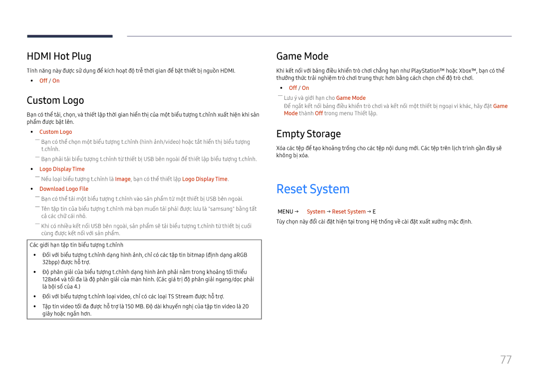 Samsung SBB-SNOWH3U/XV, LH015IFHTAS/XV, LH015IFHSAS/XV Reset System, Hdmi Hot Plug, Custom Logo, Game Mode, Empty Storage 