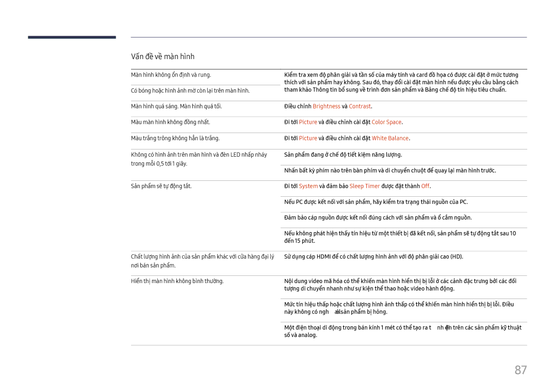 Samsung LH015IFHTAS/XV, LH015IFHSAS/XV, SBB-SNOWH3U/XV manual Điêu chỉnh Brightness và Contrast 