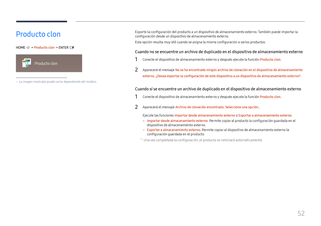 Samsung SBB-IS08EL1/EN, LH025ILENAS/EN, LH015ISFSAS/EN manual Home → Producto clon → Enter E 