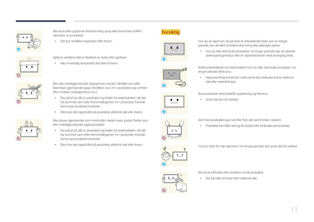 Samsung LH105QMDNC/EN manual Eller inndata-/utdataportene osv 