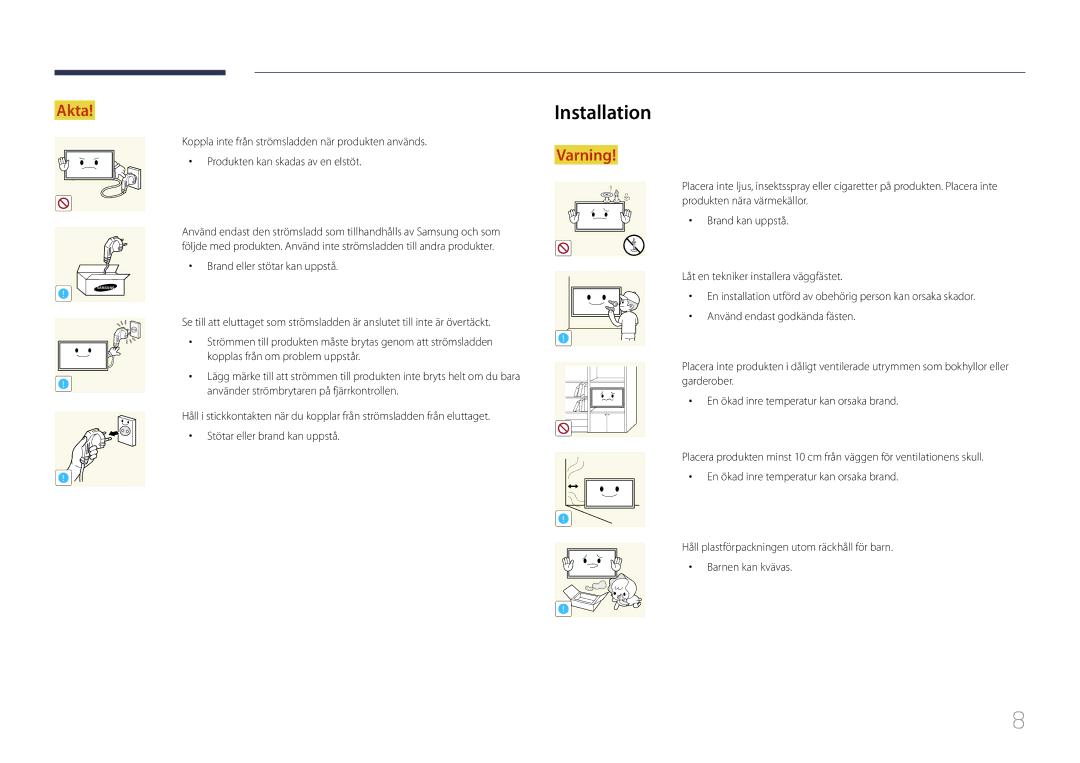 Samsung LH105QMDNC/EN manual Installation 