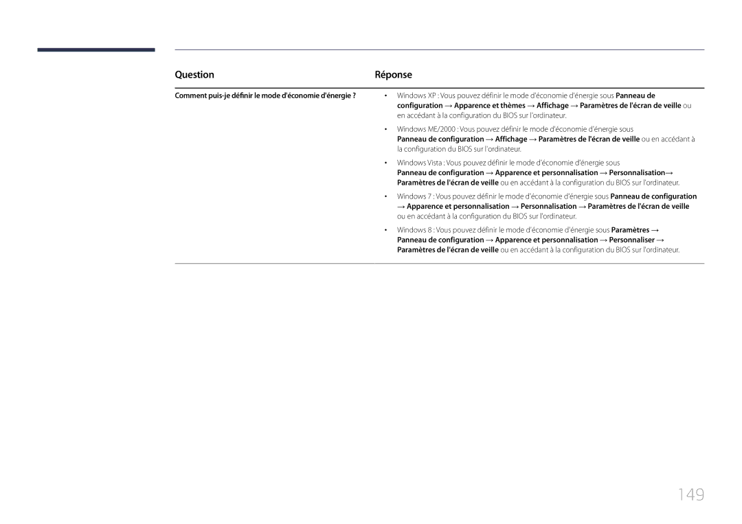 Samsung LH10DBDPLBC/EN manual 149, Question 