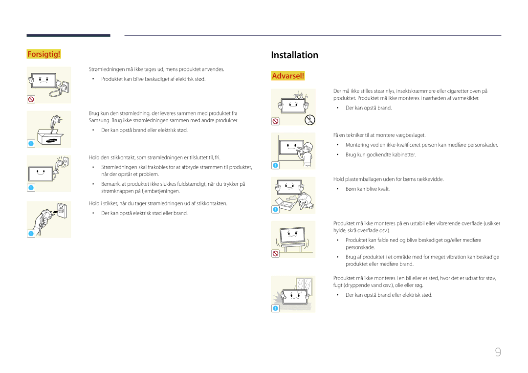 Samsung LH10DBDPLBC/EN manual Installation 