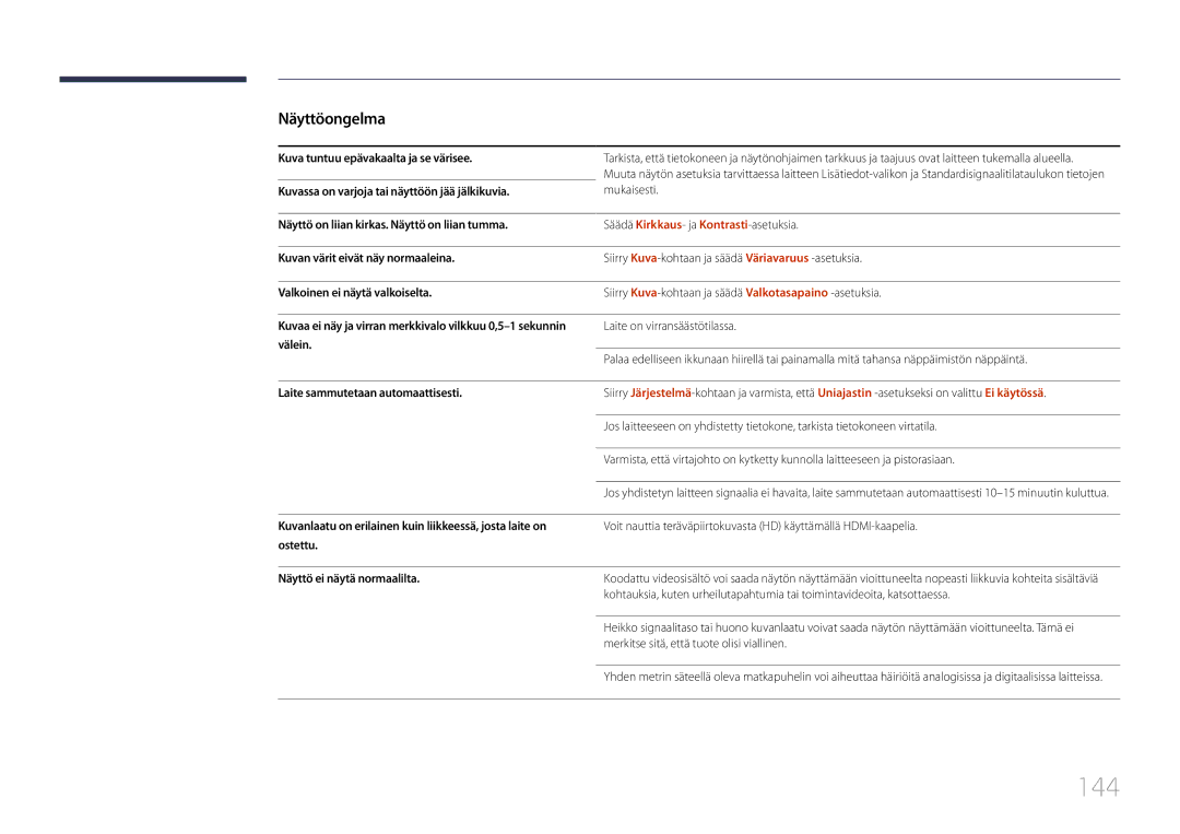 Samsung LH10DBDPLBC/EN manual 144 