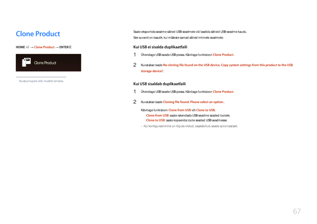 Samsung LH10DBDPLBC/EN manual Clone Product 