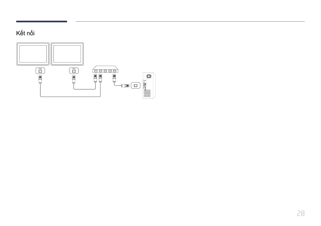 Samsung LH10DBDPLBC/XY manual Kế́t nố́i 