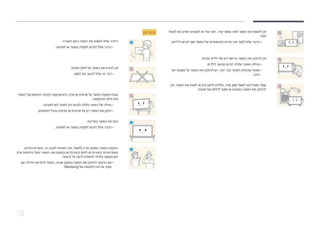 Samsung LH10DBEPTGC/EN, LH10DBEPEBB/EN manual רונת, הקילדל םורגל ףאו רצומה לש םיישומישה םייחה תא רצקל לולע רבדה, ביציו 