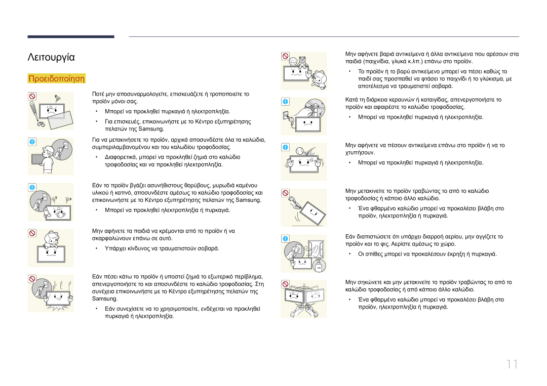 Samsung LH10DBEPTGC/EN manual Λειτουργία 