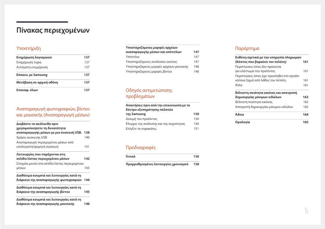 Samsung LH10DBEPTGC/EN manual Προδιαγραφές 