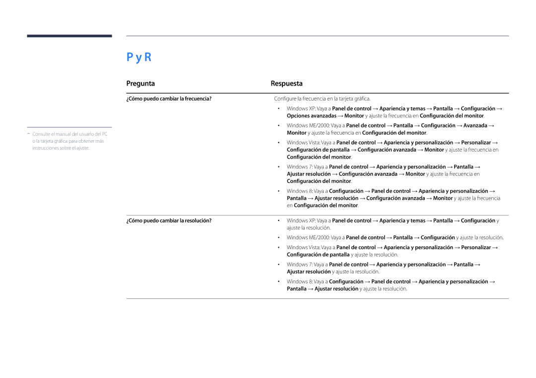 Samsung LH22DBDPLGC/EN manual Pregunta Respuesta 