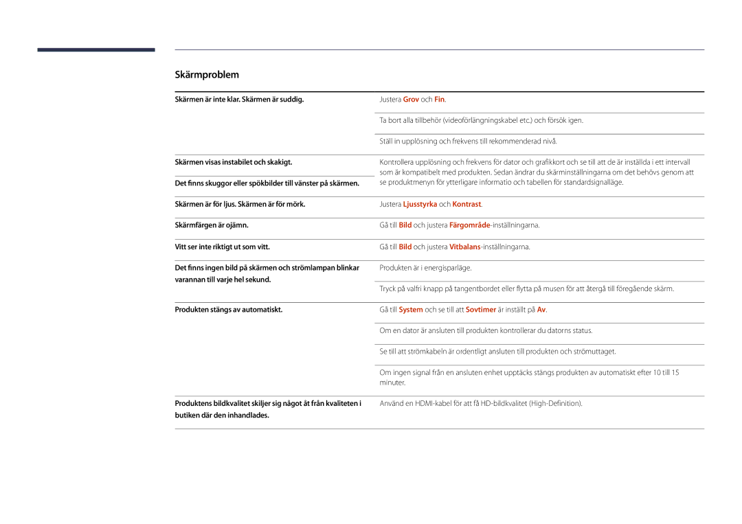 Samsung LH22DBDPLGC/EN manual Justera Ljusstyrka och Kontrast 