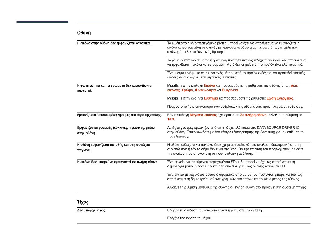 Samsung LH22DBDPLGC/EN manual Εικόνας , Χρώμα , Φωτεινότητα και Ευκρίνεια, 169 