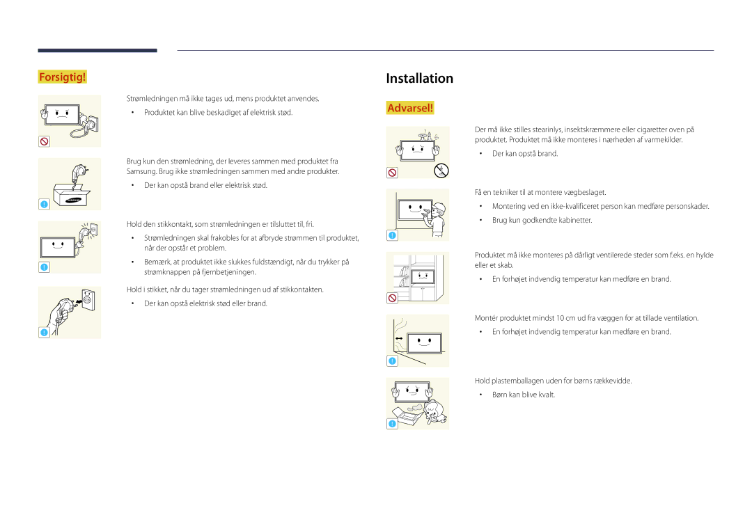 Samsung LH22DBDPSGC/EN manual Installation 