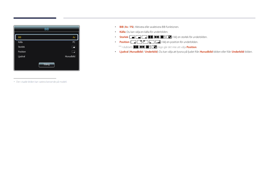 Samsung LH22DBDPSGC/EN manual Bib 