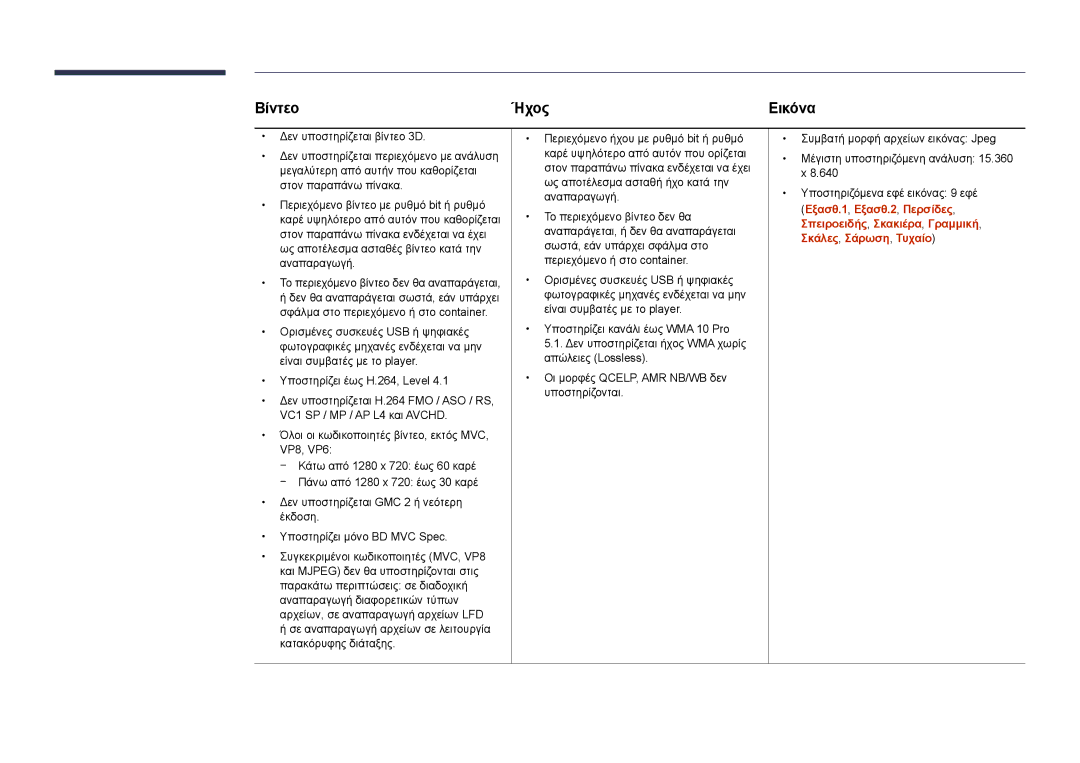 Samsung LH22DBDPSGC/EN manual Βίντεο Ήχος, Εικόνα 