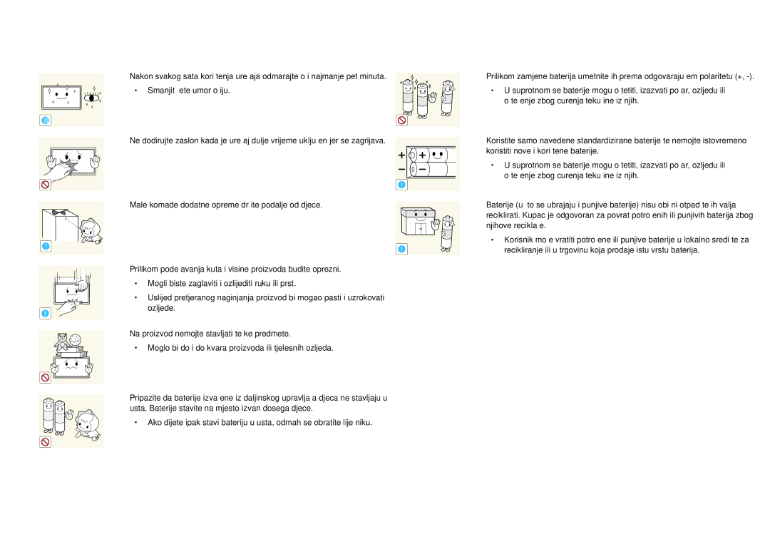 Samsung LH22DBDPSGC/EN manual Recikliranje ili u trgovinu koja prodaje istu vrstu baterija 