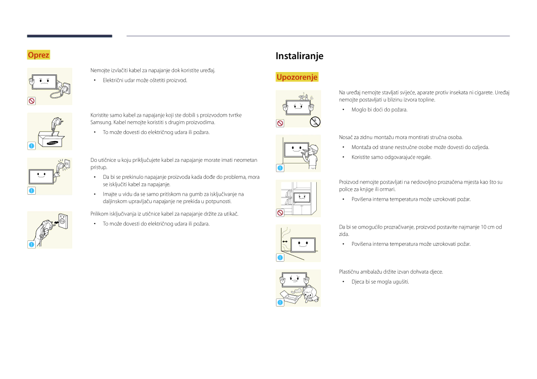 Samsung LH22DBDPSGC/EN manual Instaliranje 