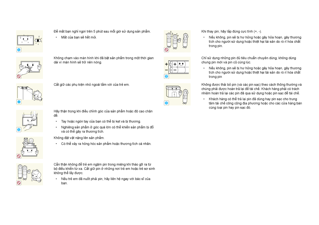 Samsung LH22DBDPSGC/XY manual Và có thể gây ra thương tích 