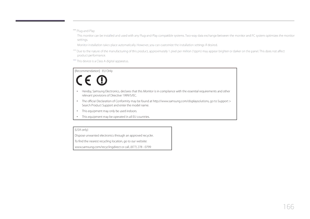 Samsung LH22DBDPTGC/EN, LH22DBDPTGC/CH manual 166 