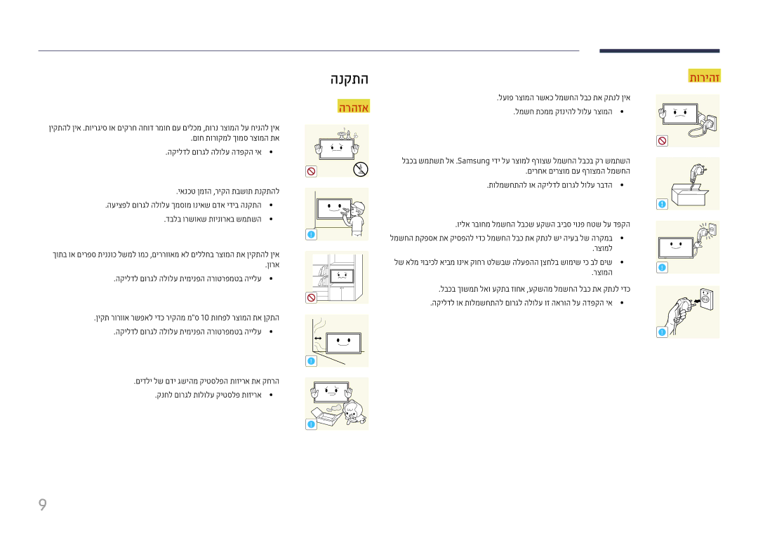 Samsung LH22DBDPTGC/CH, LH22DBDPTGC/EN manual הנקתה, רצומל 