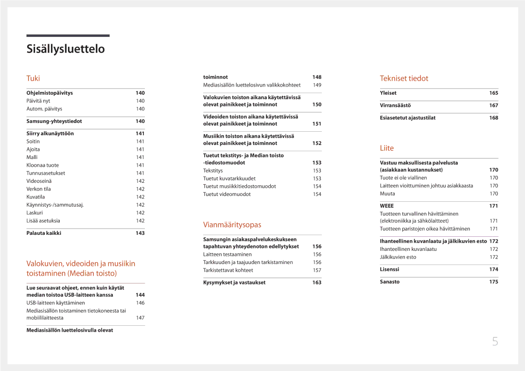 Samsung LH22DBDPTGC/EN manual Tekniset tiedot 