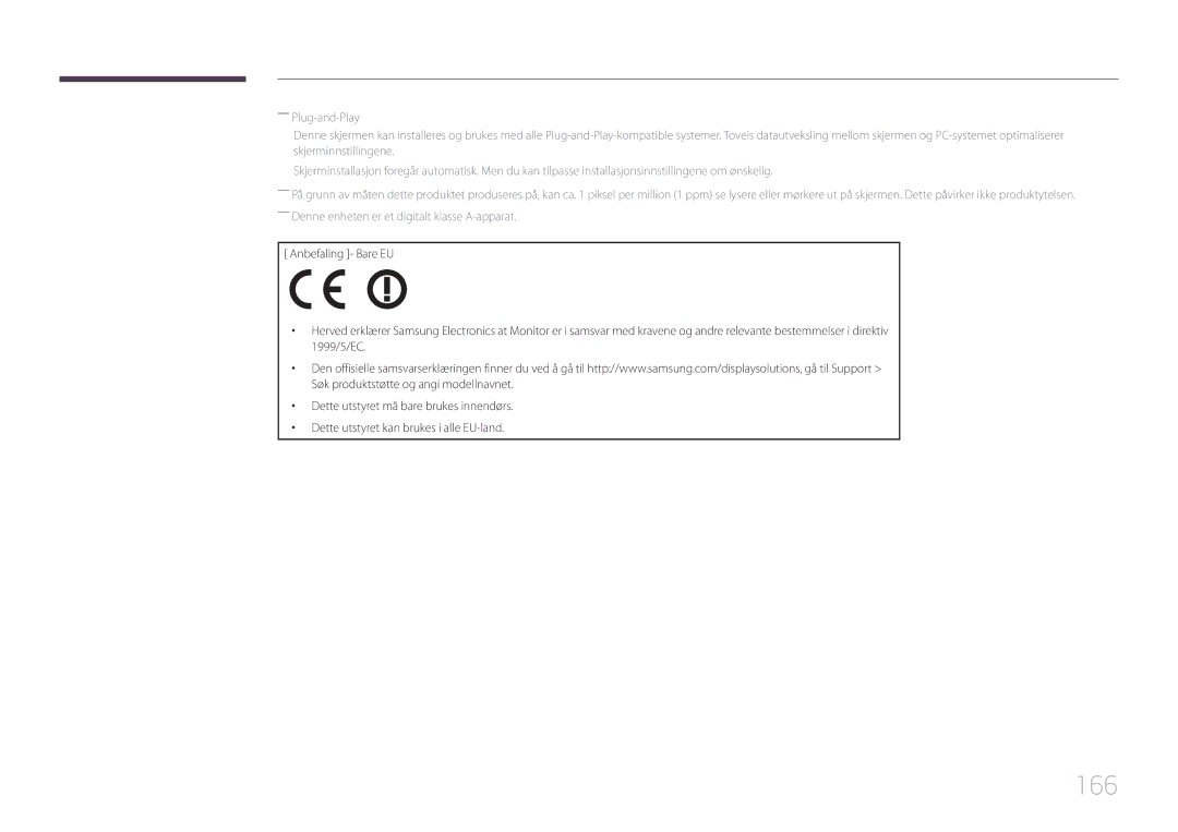 Samsung LH22DBDPTGC/EN manual 166 