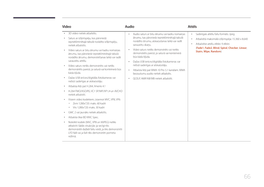 Samsung LH22DBDPTGC/EN manual Video Audio, Attēls 