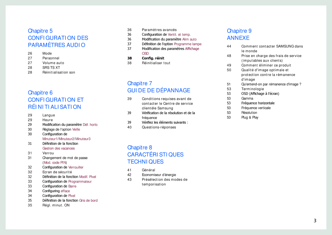 Samsung LH22NLBVLVC/EN manual Guide DE Dépannage 