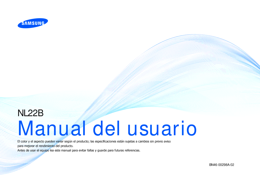 Samsung LH22NLBVLVC/EN manual Manual del usuario 