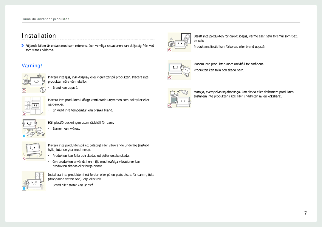 Samsung LH22NLBVLVC/EN manual Installation 