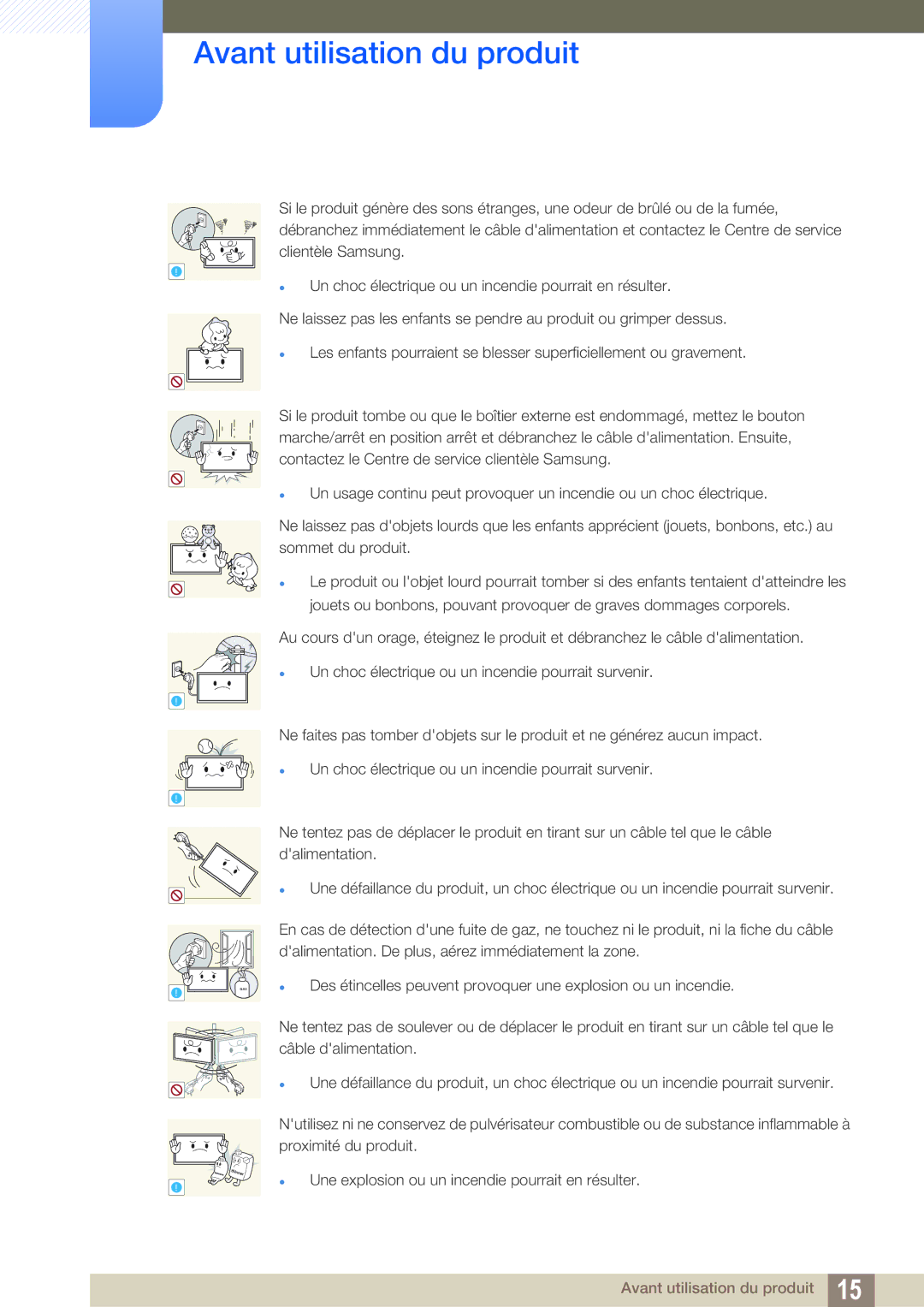 Samsung LH22UDBPLBB/EN manual Gas 