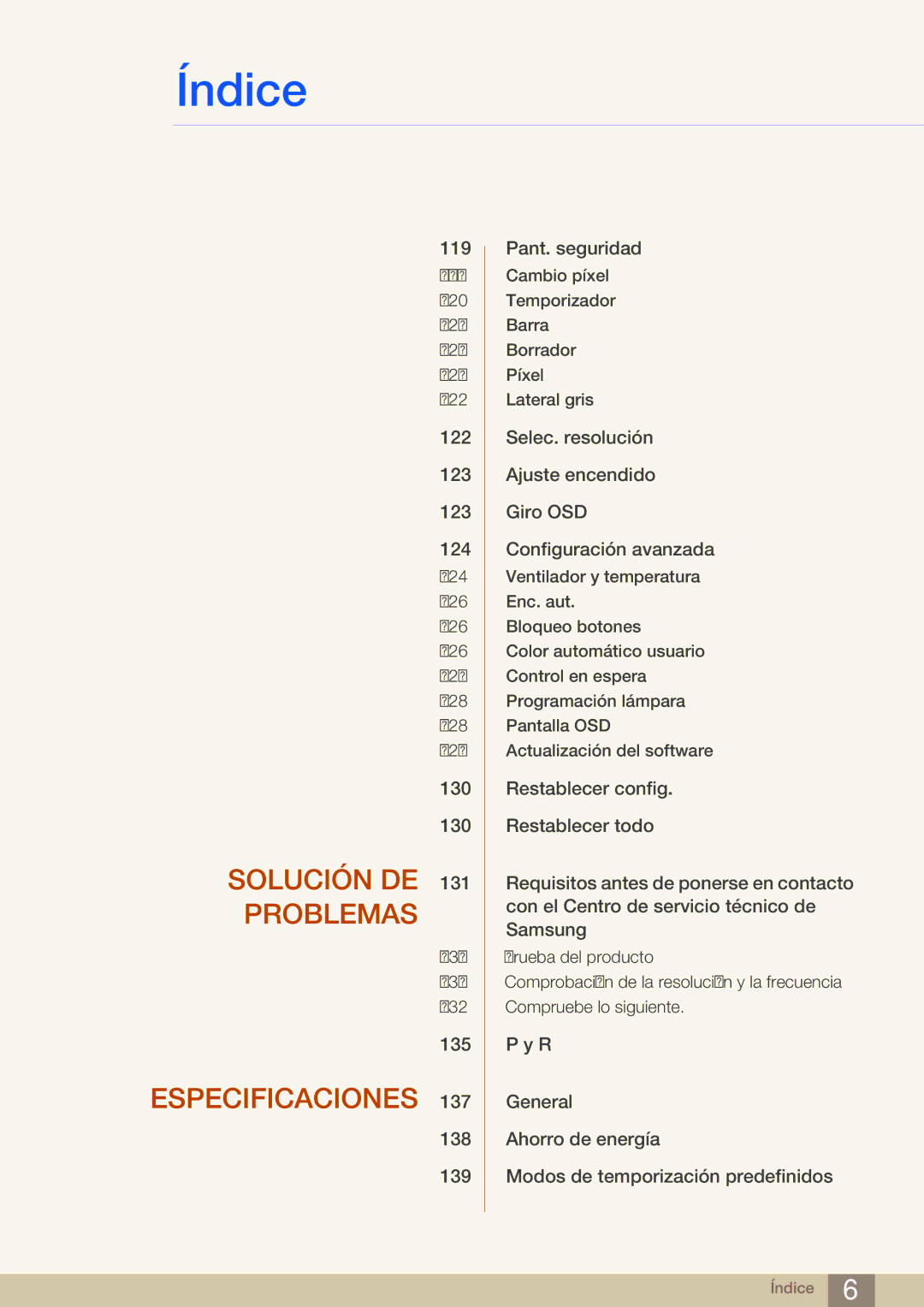 Samsung LH22UDBPLBB/EN manual Solución DE 131 Problemas 