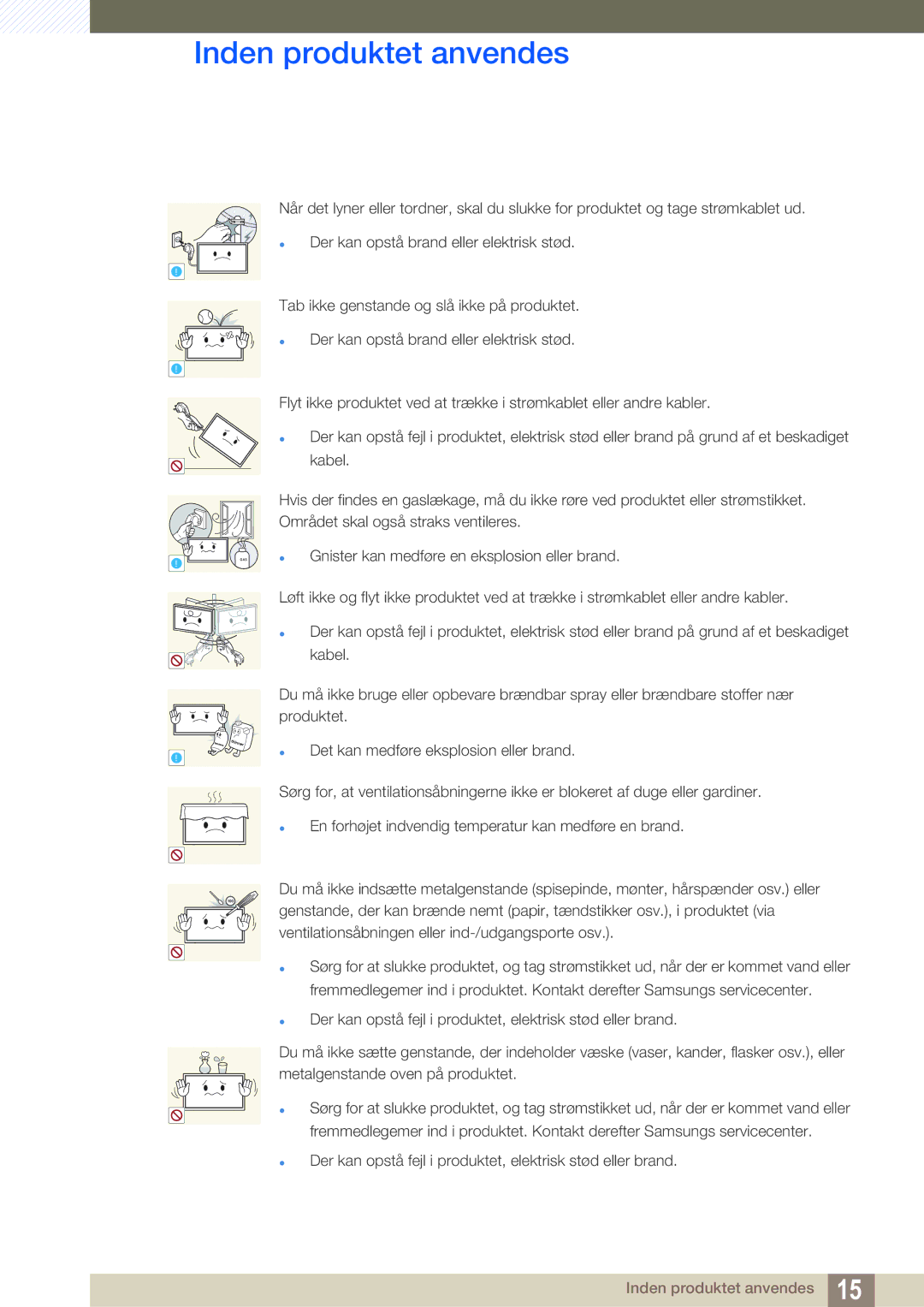 Samsung LH22UDBPLBB/EN manual Gas 