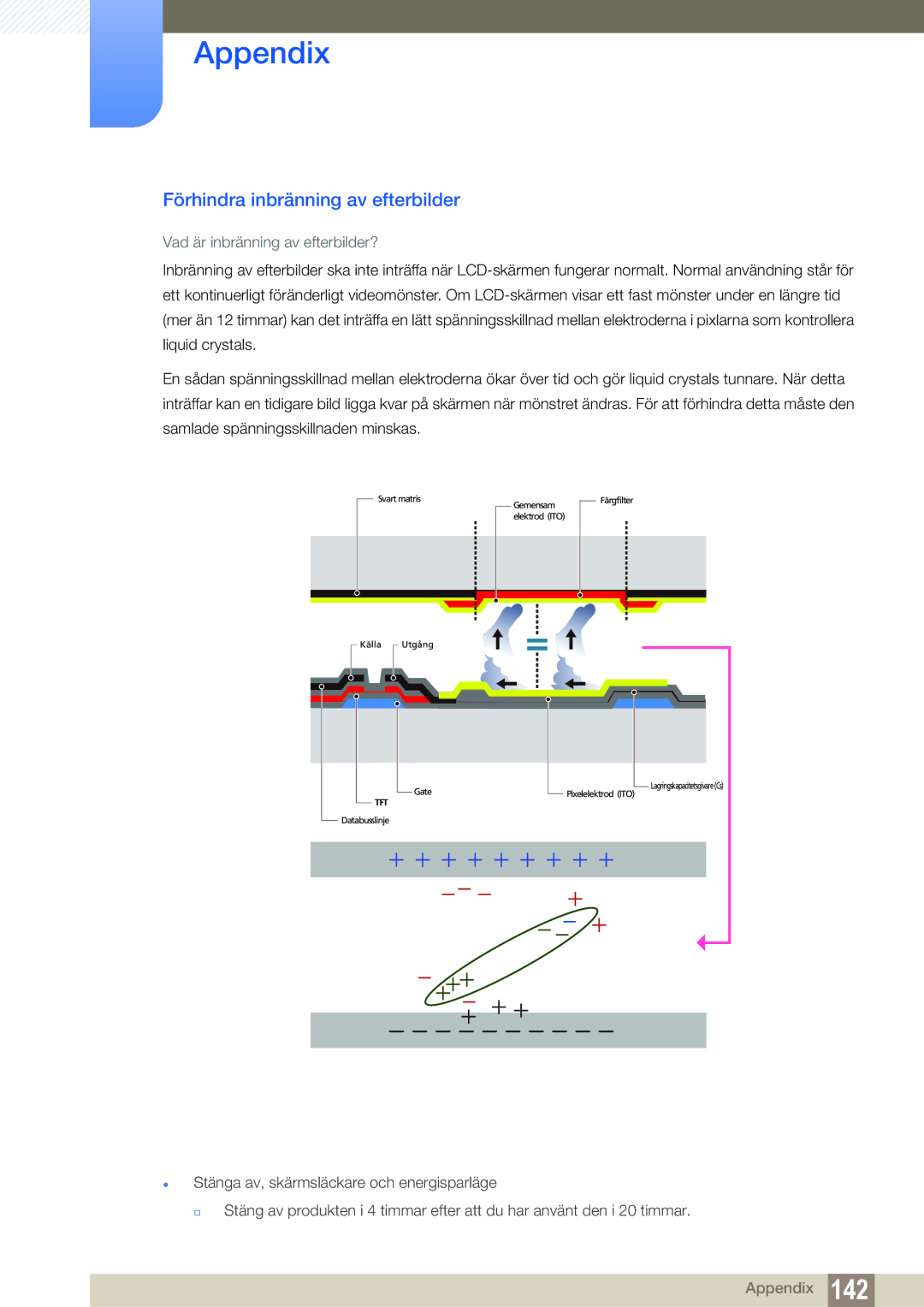 Samsung LH22UDBPLBB/EN manual Förhindra inbränning av efterbilder, Vad är inbränning av efterbilder? 