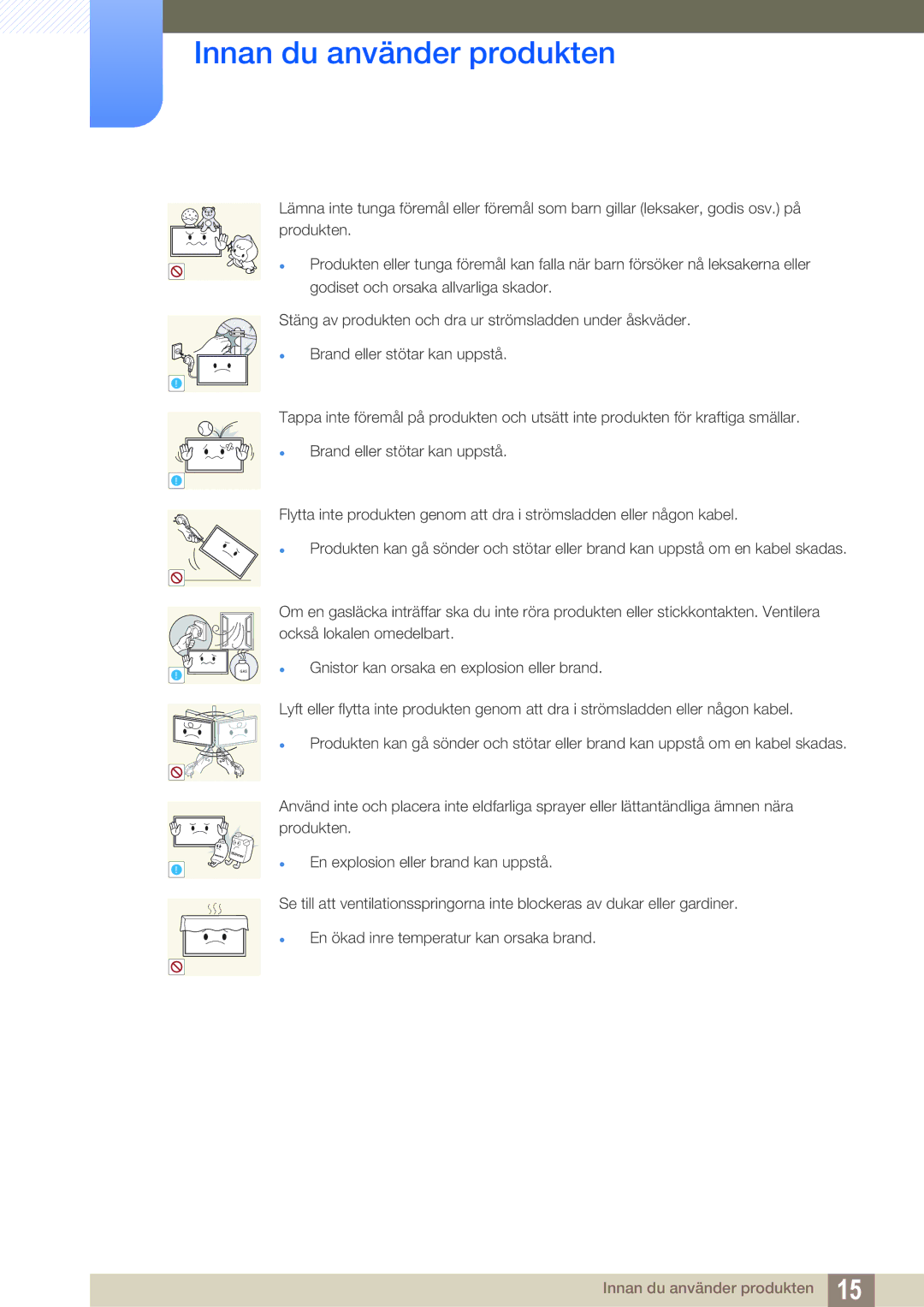 Samsung LH22UDBPLBB/EN manual Gas 