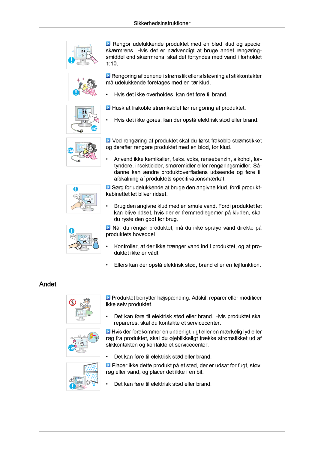 Samsung LH23PTSMBC/EN, LH23PTRMBC/EN, LH23PTTMBC/EN, LH23PTRHBC/EN, LH23PTVHBC/EN manual Andet 