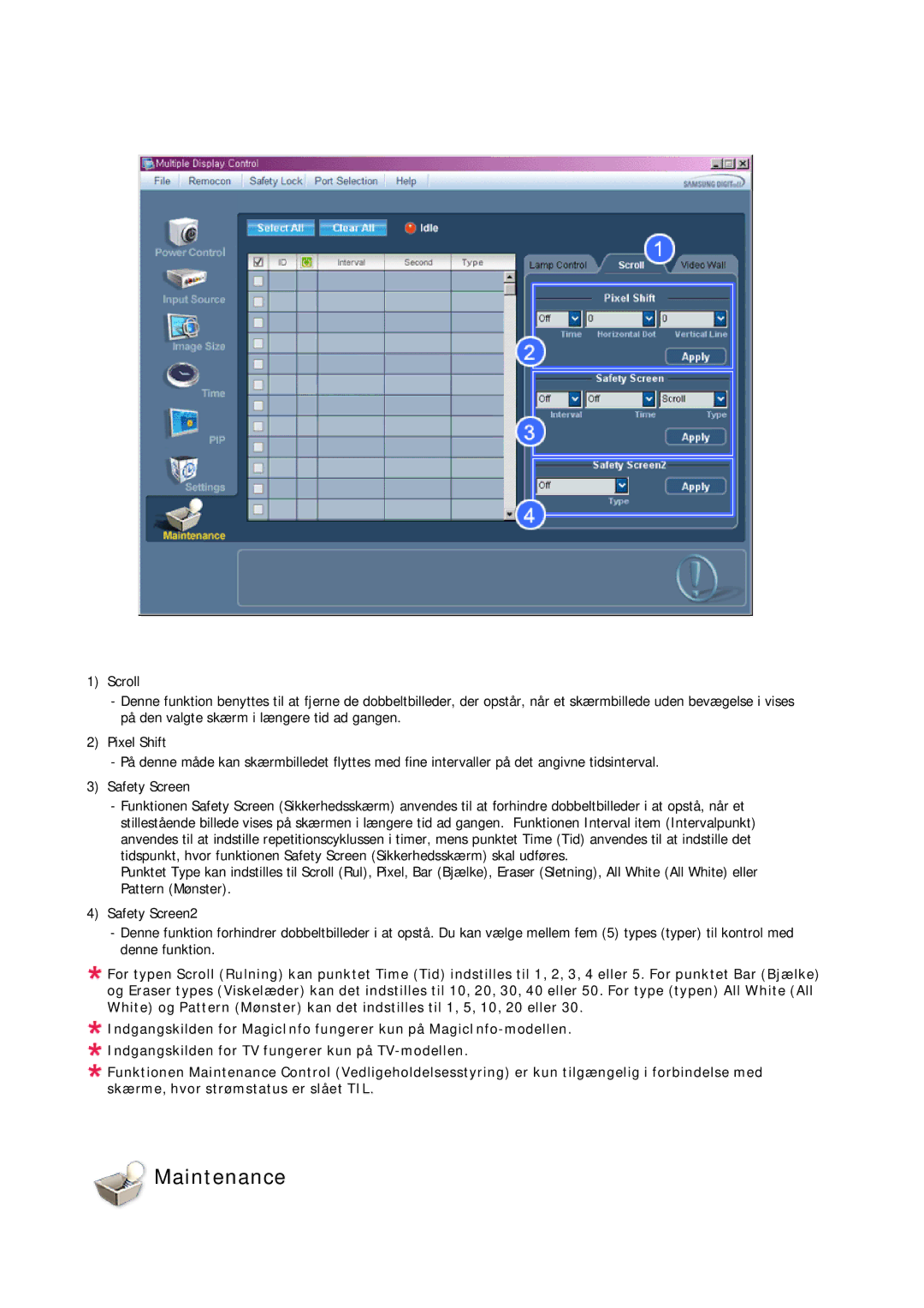 Samsung LH23PTRMBC/EN, LH23PTSMBC/EN, LH23PTTMBC/EN, LH23PTRHBC/EN, LH23PTVHBC/EN manual Maintenance 