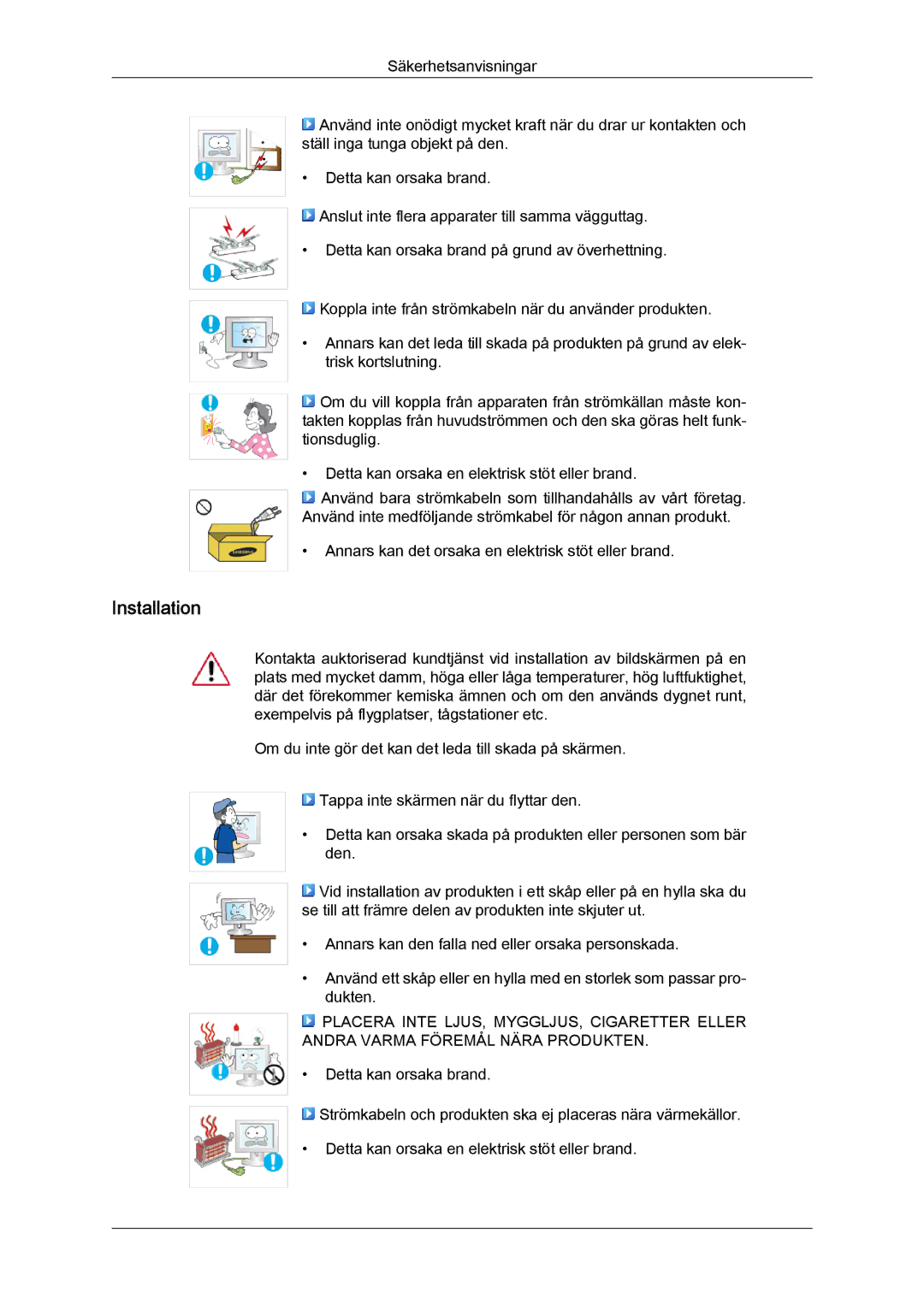 Samsung LH23PTRHBC/EN, LH23PTSMBC/EN, LH23PTRMBC/EN, LH23PTTMBC/EN, LH23PTVHBC/EN manual Installation 