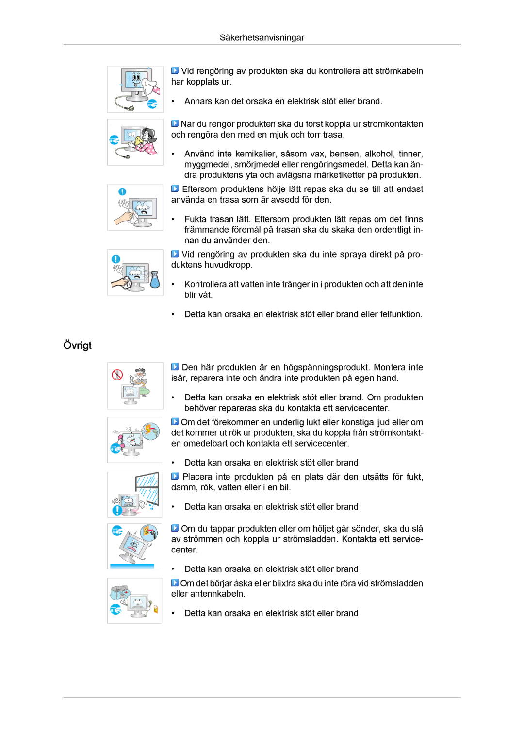 Samsung LH23PTSMBC/EN, LH23PTRMBC/EN, LH23PTTMBC/EN, LH23PTRHBC/EN, LH23PTVHBC/EN manual Övrigt 