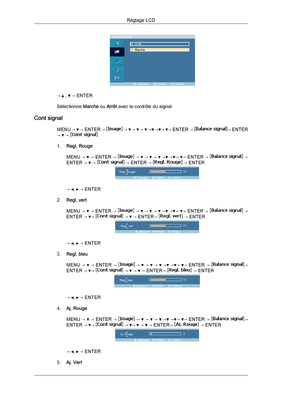 Samsung LH23PTSMBC/EN, LH23PTRMBC/EN, LH23PTVMBC/EN, LH23PTTMBC/EN manual Signal 