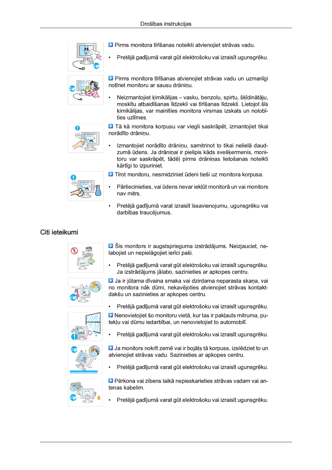 Samsung LH23PTSMBC/EN manual Citi ieteikumi 