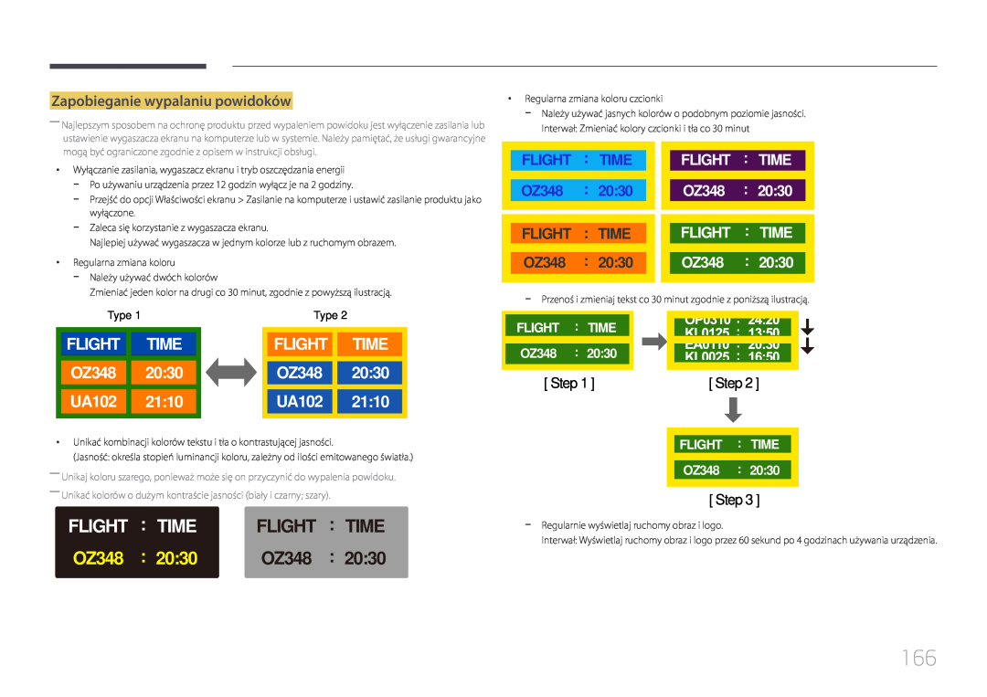 Samsung LH24OMEPWBC/EN, LH24OHEPKBB/EN manual Time, 2030, Flight, OZ348, UA102, 2110 