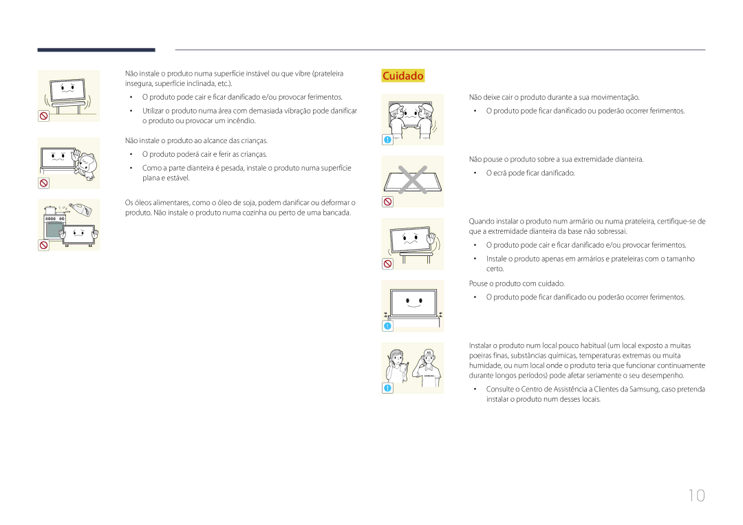 Samsung LH24OMEPWBC/EN manual Plana e estável 