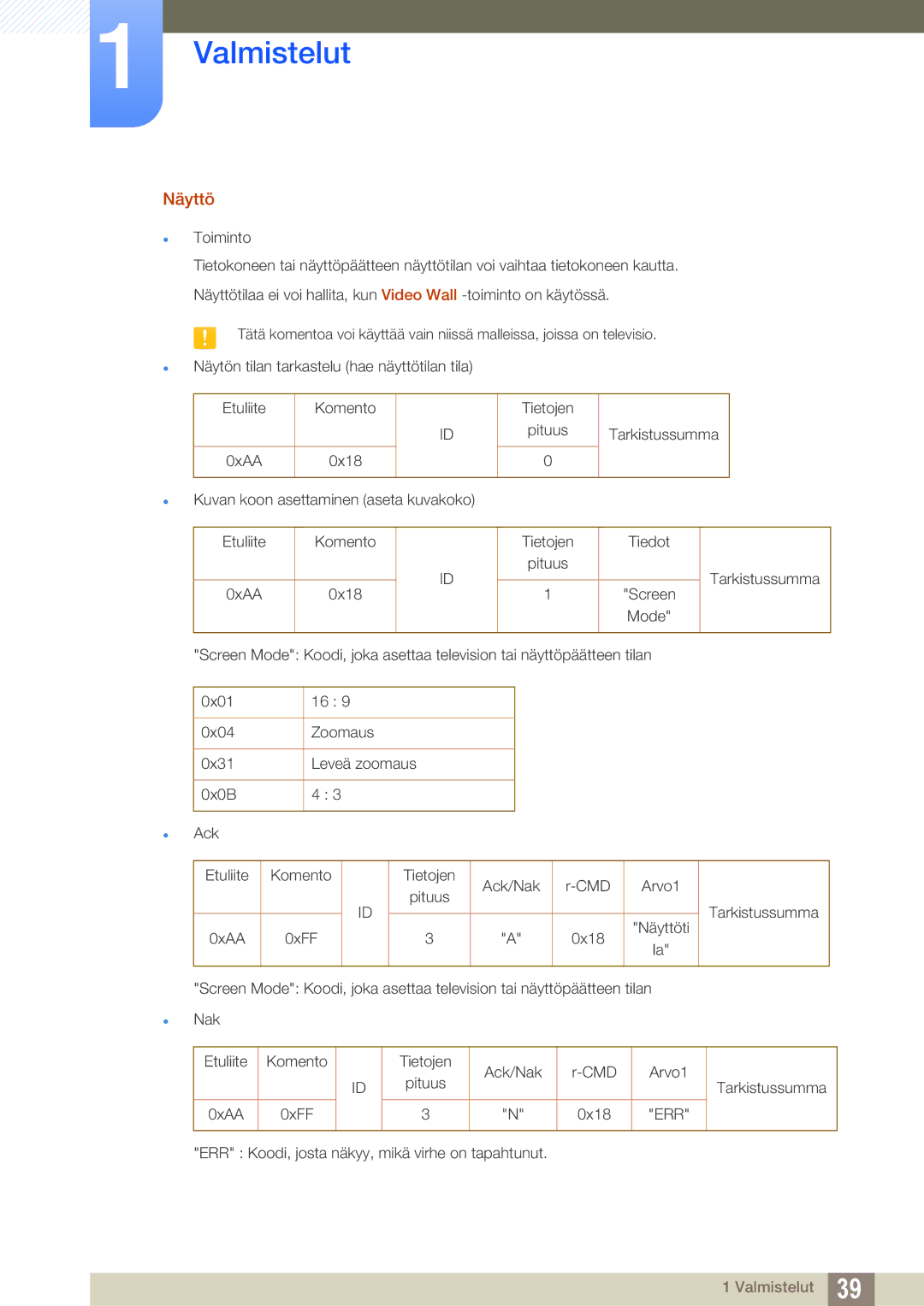 Samsung LH32ARPLBC/EN manual Näyttö 