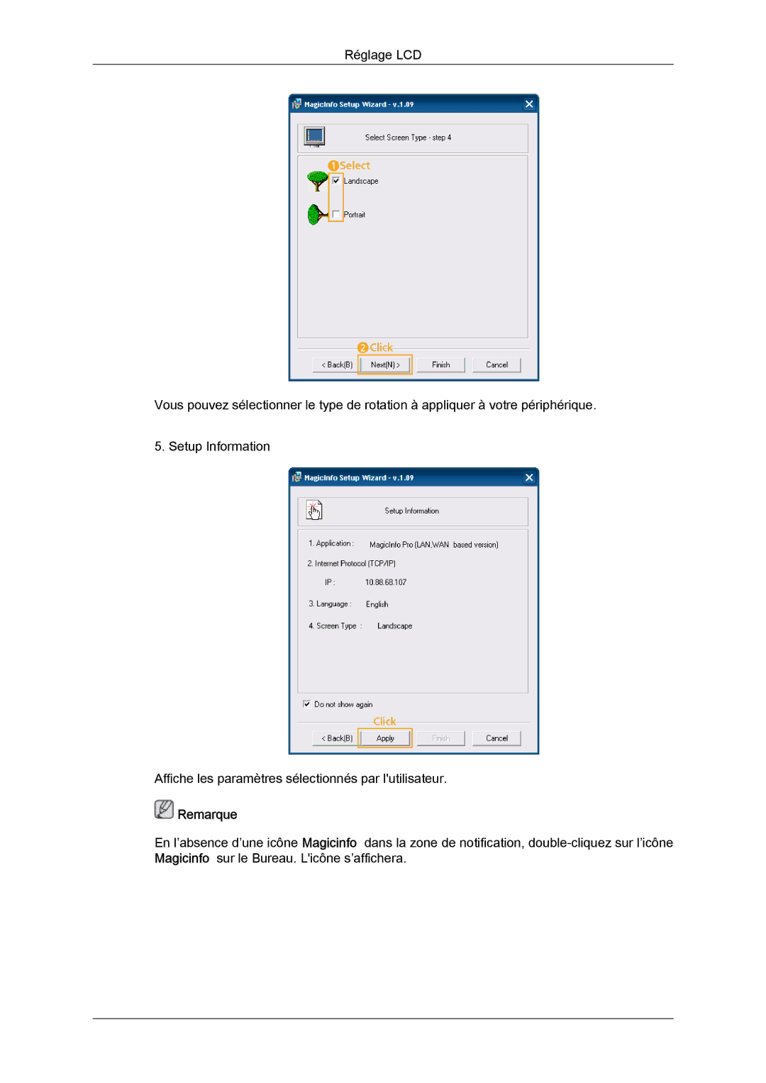 Samsung LH32CRSMBC/EN, LH32CRTMBC/EN, LH32CRSMBD/EN manual Remarque 