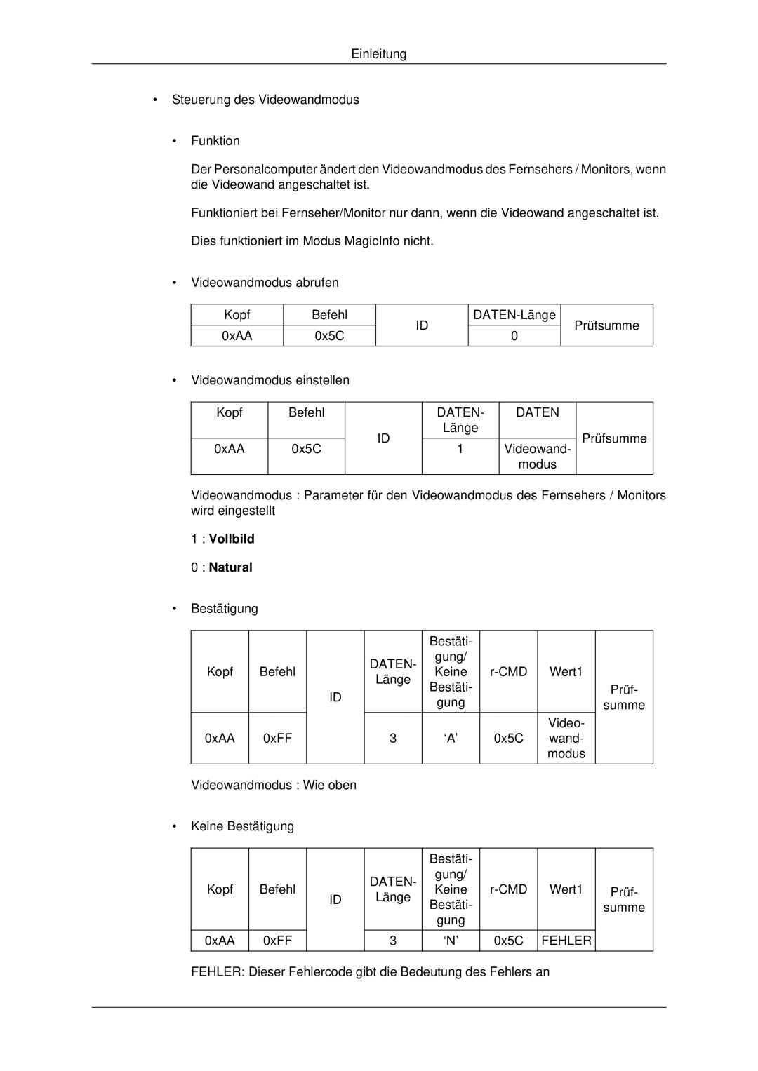 Samsung LH32CRSMBC/EN, LH32CRTMBC/EN, LH32CRSMBD/EN manual Vollbild Natural 