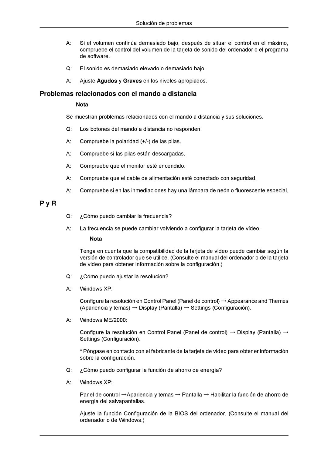 Samsung LH32CRSMBC/EN, LH32CRTMBC/EN, LH32CRSMBD/EN manual Problemas relacionados con el mando a distancia 