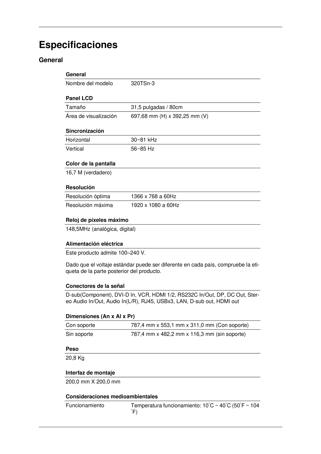 Samsung LH32CRTMBC/EN, LH32CRSMBC/EN, LH32CRSMBD/EN manual General 